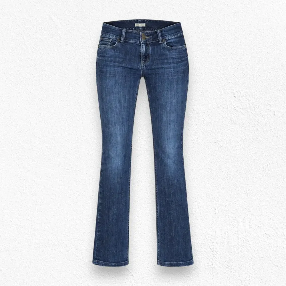 Y2K Vintage CAbi Dark Wash Low Rise Straight Leg Lou Lou Style 201 Jeans Size 4